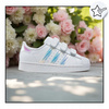 BUTY SPORTOWE DZIECIĘCE BIAŁE WYGODNE NA RZEP ADIDAS SUPERSTAR FV3655 