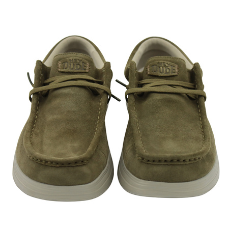 BUTY MĘSKIE LEKKIE MOKASYNY ZAMSZOWE HEYDUDE WALLY COMF SUEDE 419753AF 