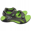 Sandały Damskie Młodzieżowe Wygodne Lekkie DK 3431 GREY/LT.GREEN