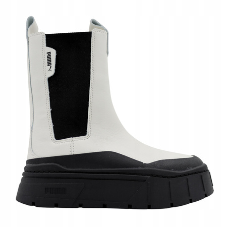 Buty damskie skórzane wysokie botki skóra białe puma mayze 386272 01 r. 40