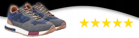 BUTY SPORTOWE MĘSKIE NISKIE SNEAKERSY LEE COOPER LCJ-24-03-3006MA 