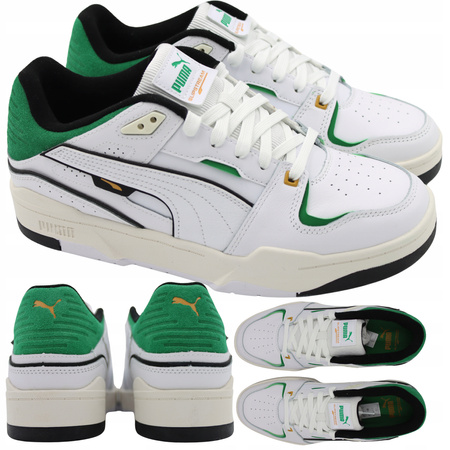 Buty Męskie Sportowe Skóra Białe Wygodne PUMA SLIPSTREAM BBALL R. 44,5