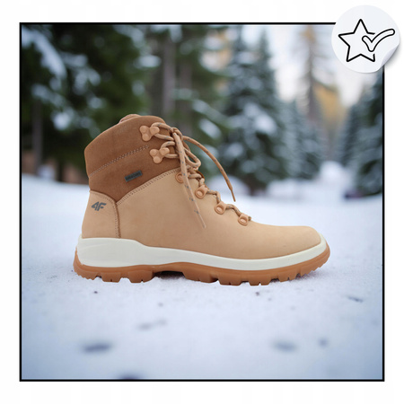 4f BUTY DAMSKIE WYGODNE TREKKINGOWE NA JESIEŃ ZIMĘ OBDH251 56S 