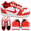 BUTY MĘSKIE SPORTOWE SKÓRZANE NIKE EBERNON CZERWONE AQ1774 101 R. 45