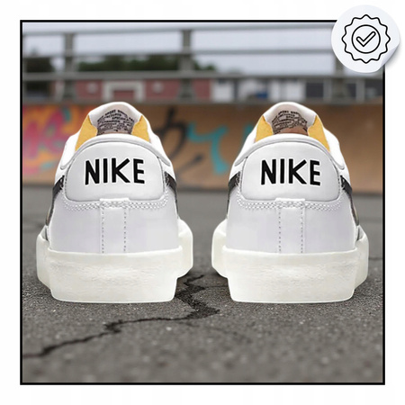 BUTY SPORTOWE MŁODZIEŻOWE WYGODNE SKÓRA NIKE BLAZER LOW DA6364 101 r. 36