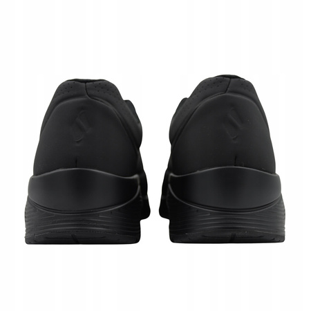 Buty męskie skechers czarne wygodne lekkie sneakersy 52458/bbk