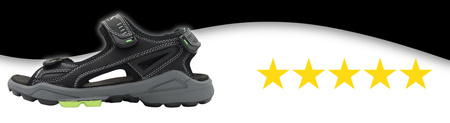 Sandały Męskie Wygodne Lekkie Na Lato Przewiewne DK 8137 BLK/LEMON