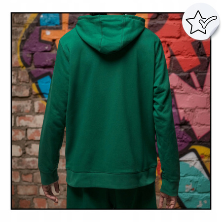 Bluza Męska Wygodna Ciepła Zielona Z Kapturem NIKE JORDAN CV8437 341 R. S