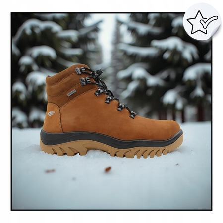 4f BUTY MĘSKIE WYGODNE TREKKINGOWE WYSOKIE NA JESIEŃ ZIMĘ OBMH255 81S