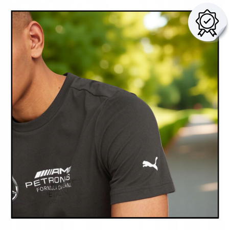 KOSZULKA MĘSKA CZARNA PUMA MAPF1 LOGO 538482 01 r. XL