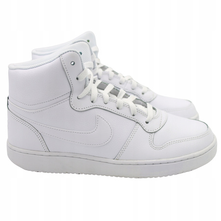 BUTY SPORTOWE MĘSKIE BIAŁE WYSOKIE SKÓRA NIKE EBERNON MID AQ1773 100 r. 45