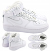 BUTY SPORTOWE DAMSKIE BIAŁE SNEAKERSY NIKE AIR FORCE 1 FN1193 111 r. 38,5