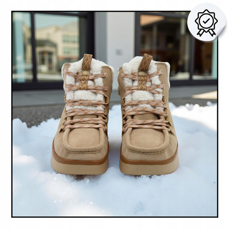 Buty damskie lekkie wygodne ocieplane na jesień zimę heydude 44367265