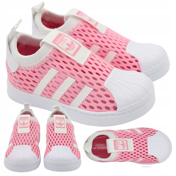 Buty Dziecięce Sportowe Wsuwane Wygodne ADIDAS SUPERSTAR 360 2.0