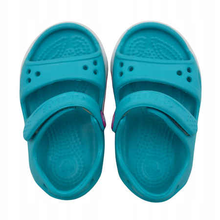 SANDAŁY DZIECIĘCE LEKKIE WYGODNE TURKUSOWE CROCS CROCBAND 148544SL