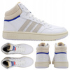 Buty Sneakersy Wysokie Białe Skóra Skórzane Wygodne ADIDAS HOOPS