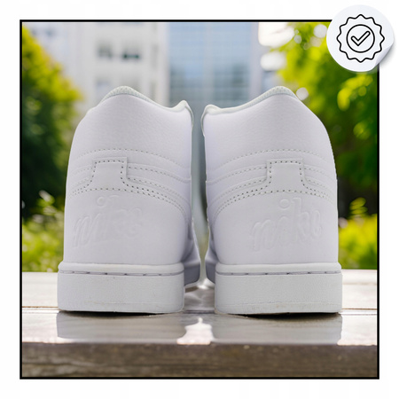 BUTY SPORTOWE DAMSKIE WYGODNE WYSOKIE SKÓRA NIKE EBERNON AQ1778 100 r. 37,5