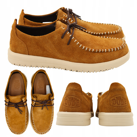 BUTY MĘSKIE LEKKIE MOKASYNY ZAMSZOWE HEYDUDE NXT MOC 43772 2KO