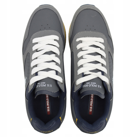 Buty Sneakersy Wygodne Męskie US POLO ASSN NOBIL003-GRY001