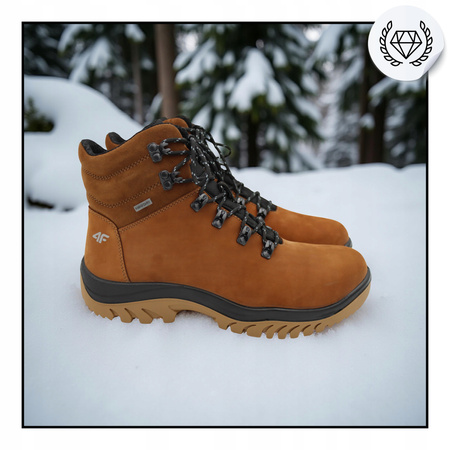 4f BUTY MĘSKIE WYGODNE TREKKINGOWE WYSOKIE NA JESIEŃ ZIMĘ OBMH255 81S