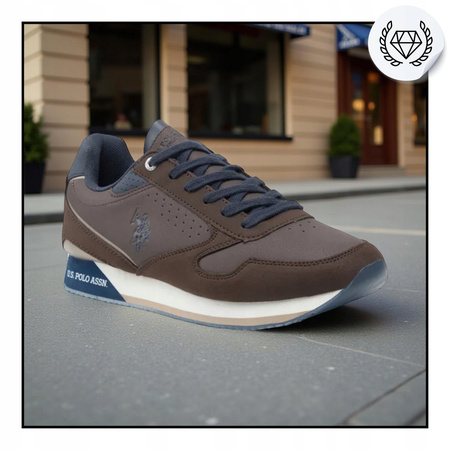 Buty Sneakersy Męskie Wygodne Stylowe Miejskie Lekkie POLO NOBIL003
