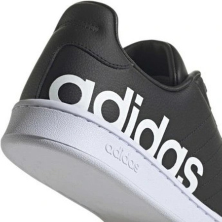 Buty Trampki Czarne Skóra Wygodne Męskie ADIDAS GRAND COURT