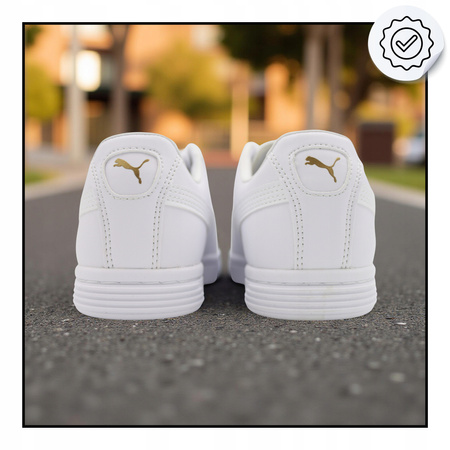Buty Sportowe Białe Skórzane Sneakersy męskie PUMA COURT STAR SL