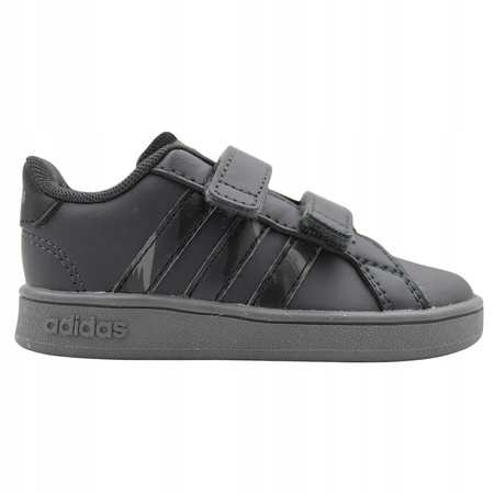 Buty dziecięce czarne adidas Grand Court GW6233