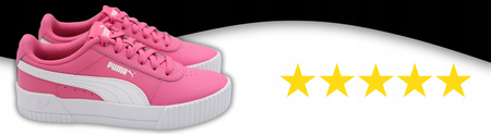 Buty młodzieżowe róż PUMA CARINA L JR lekkie 