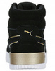 Buty Damskie Czarne Wysokie Wygodne Rzep PUMA CARINA MID SD METAL