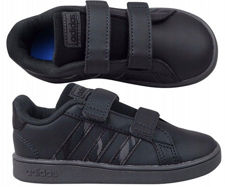 Buty dziecięce czarne adidas Grand Court GW6233 
