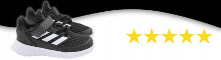 Buty dziecięce sportowe ADIDAS RAPIDARUN EL czarne 