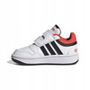 Buty Dziecięce Sneakersy Sportowe Białe Trampki Skóra ADIDAS HOOPS