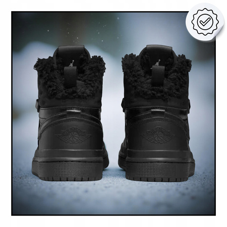 BUTY DAMSKIE ZIMOWE BOTKI WYSOKIE NIKE AIR JORDAN DC7723 001 CZARNE