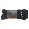 Nike skarpety skarpetki czarne wysokie SX4508-001 r. 38-42
