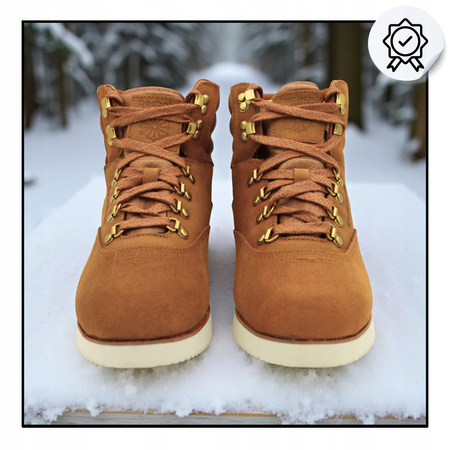 Buty Sneakersy Wysokie Damskie Na Zimę Wygodne Skórzane REEBOK
