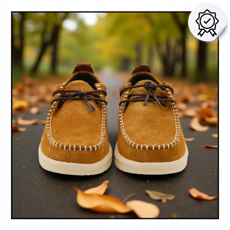 BUTY MĘSKIE LEKKIE MOKASYNY ZAMSZOWE HEYDUDE NXT MOC 43772 2KO