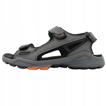 Sandały Męskie Wygodne Lekkie Na Lato DK 8137 GRAY/ORANGE