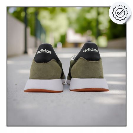 BUTY MĘSKIE SPORTOWE WYGODNE ZIELONE SNEAKERSY ADIDAS RUN GY3703 