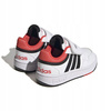 Buty Dziecięce Sneakersy Sportowe Białe Trampki Skóra ADIDAS HOOPS