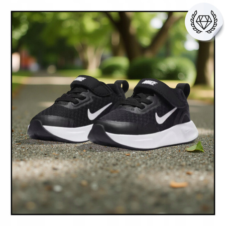 Czarne buty dziecięce sportowe NIKE WEARALLDAY TD 