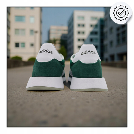 Buty męskie sportowe wygodne zielone sneakersy adidas run H00354