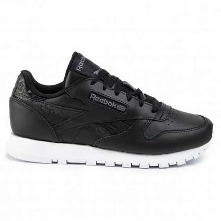 Buty Damskie Skóra Skórzane Czarne Wygodne Lekkie REEBOK CL LEATHER