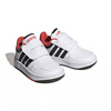 Buty Dziecięce Sneakersy Sportowe Białe Trampki Skóra ADIDAS HOOPS