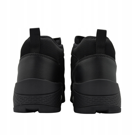 Buty męskie skechers czarne wygodne za kostkę jesień zima 183049/bbk