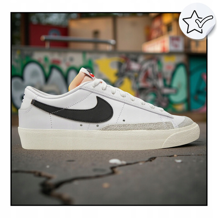 BUTY SPORTOWE MŁODZIEŻOWE WYGODNE SKÓRA NIKE BLAZER LOW DA6364 101 r. 36