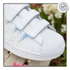 BUTY SPORTOWE DZIECIĘCE BIAŁE WYGODNE NA RZEP ADIDAS SUPERSTAR FV3655 