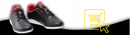 Buty MĘSKIE sportowe czarne PUMA FERRARI WYGODNE lekkie