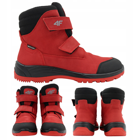 BUTY DZIECIĘCE 4F WYSOKIE skóra NA JESIEŃ ZIMĘ JOBMW250 62S