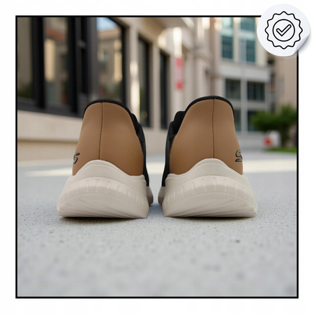 Buty męskie skechers 118305/blk wygodne lekkie wsuwane na co dzień 